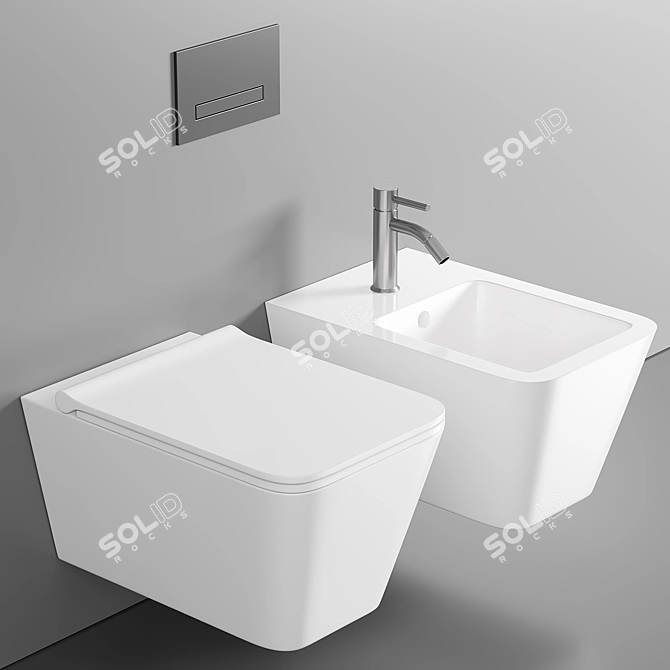 Alice Ceramica 55cm x 35cm WC Hide 3D model image 1