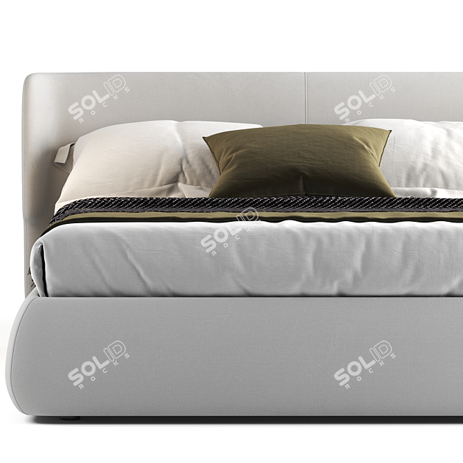 Elegant Ditre Claire Bed 3D model image 2