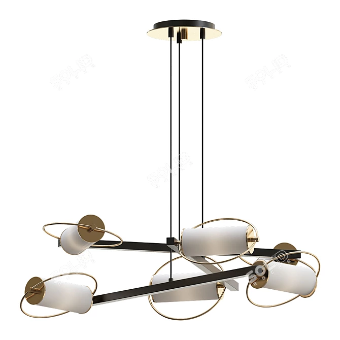 Elegant Chandelier with REEL 3D model image 1