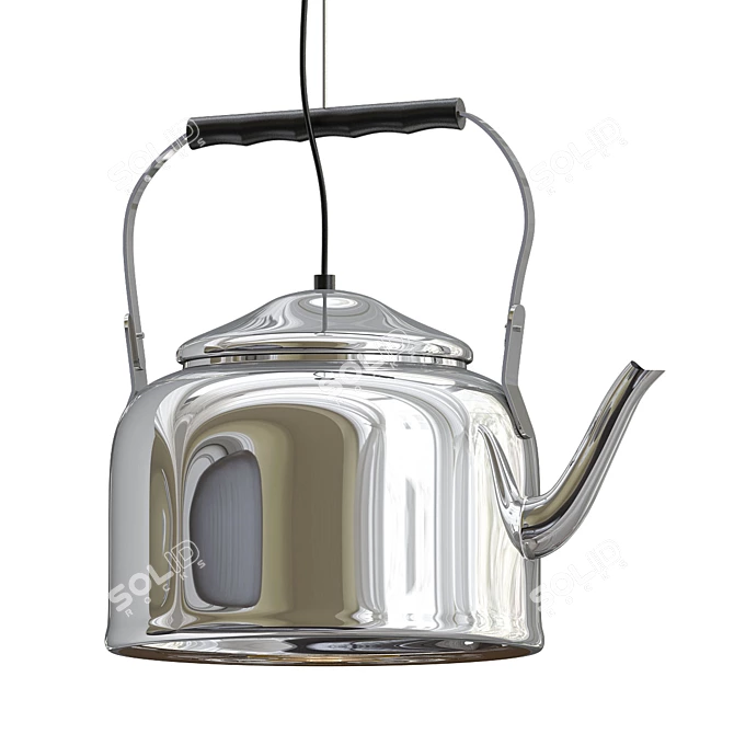 Retro Kettle Lamp 3D model image 1