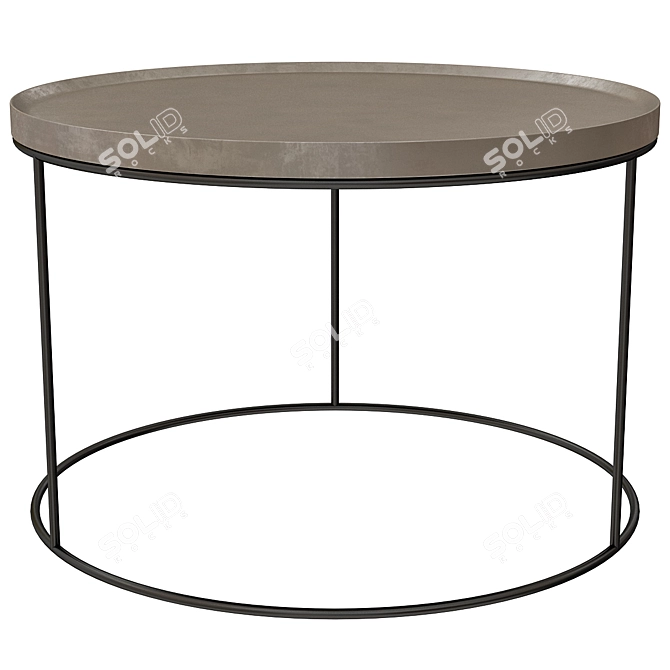 Elegant Round Coffee Table 3D model image 3