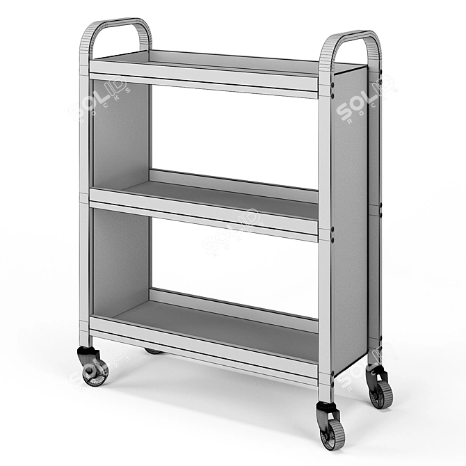 Vasagle Universal Steel Trolley 3D model image 11