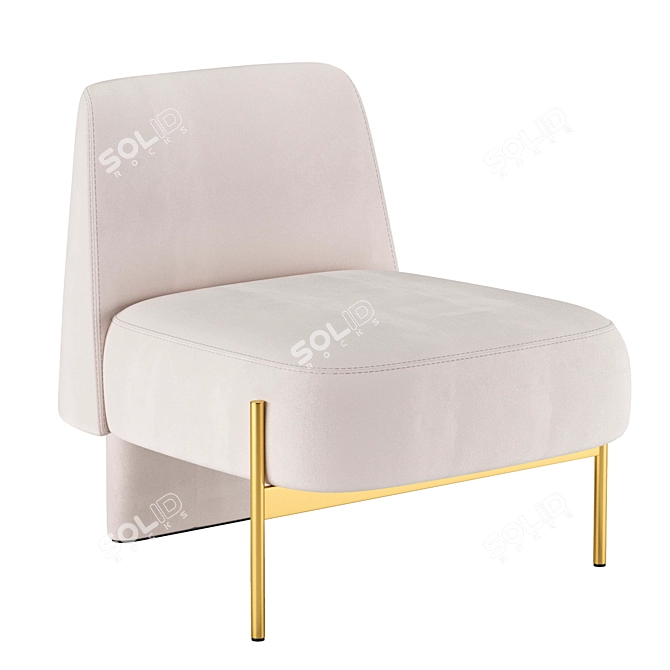 Luxury Virgin Armchair: Classic Elegance for your Home 3D model image 4