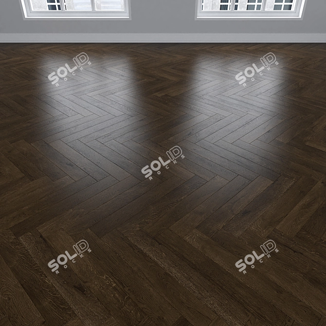 Oak Parquet: Stylish and Versatile Flooring 3D model image 3