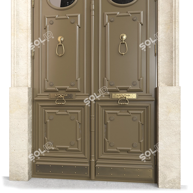 Classic 3D Max 2013 Door 3D model image 2