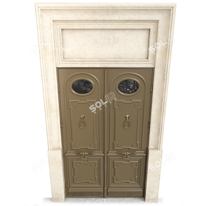 Classic 3D Max 2013 Door 3D model image 4