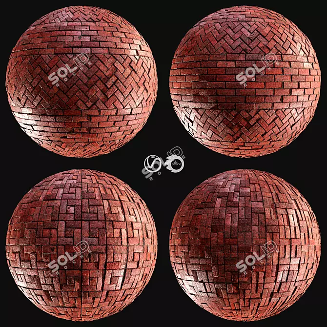 Realistic Brick PBR Pack Vol.3: High-Quality Materials 3D model image 1