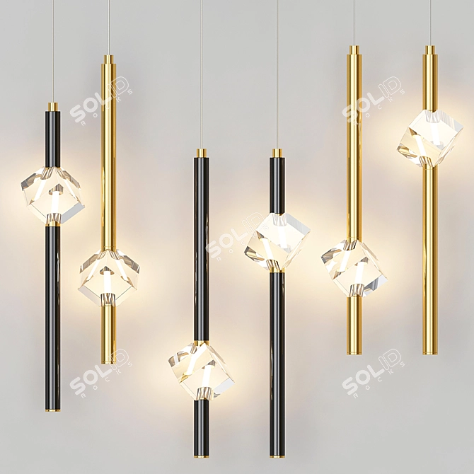 Pardis Pendant: Elegant Lighting Bliss 3D model image 2