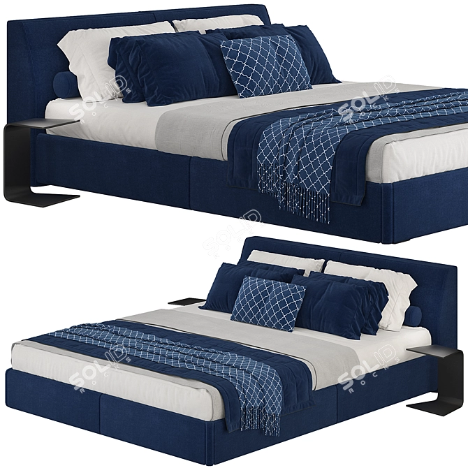 Italian Claire Bed 3D model image 1