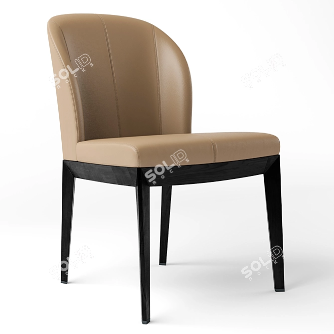 Giorgetti Comfort Chair & Elegant Blade Table 3D model image 7