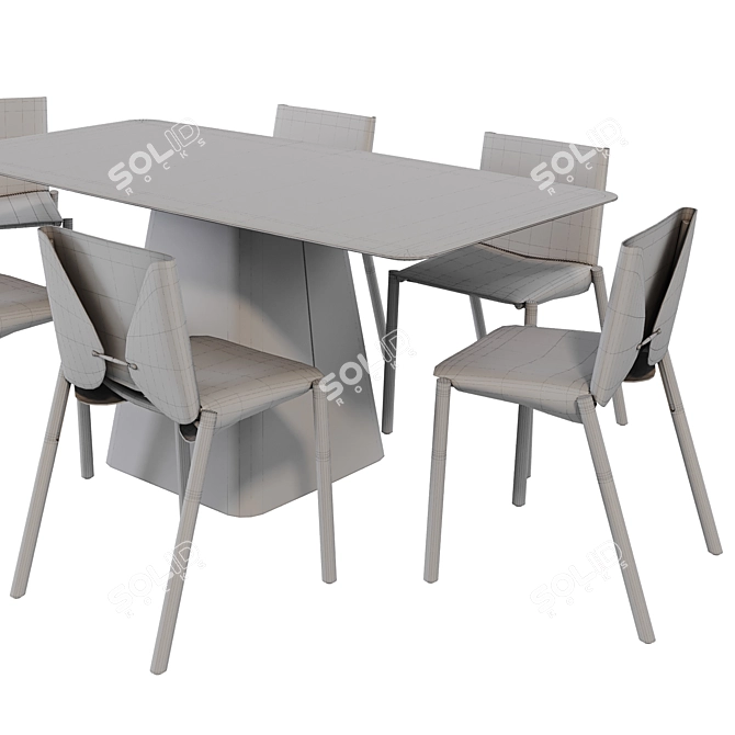 Koln + 1085 Edition: Elegant Dining Set 3D model image 5