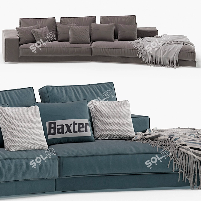 Luxurious Budapest Soft Sofa 3D model image 5