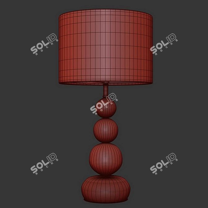 Copper Touch Table Lamp: Modern Elegance 3D model image 3