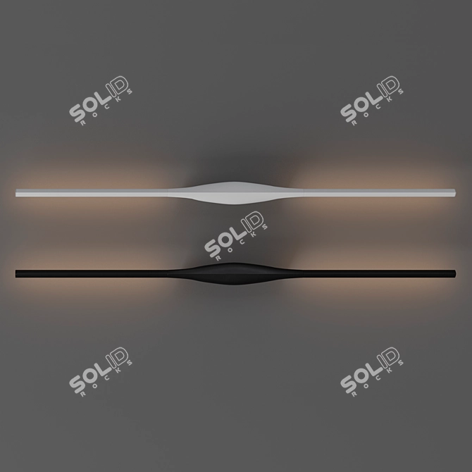 Streamlined Wall Light: FontanaArte APEX 3D model image 5