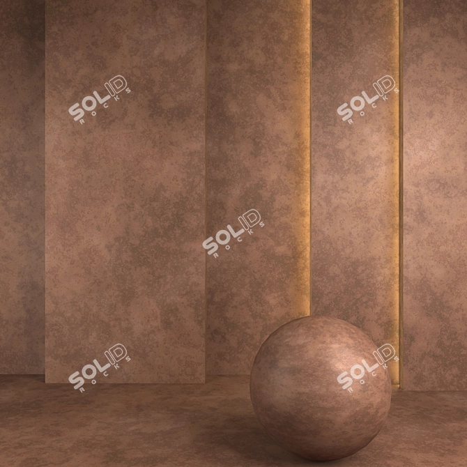 Sleek Metallic Texture for V-Ray 3D model image 1