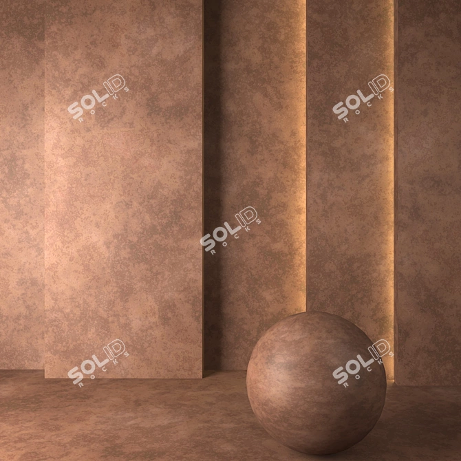 Sleek Metallic Texture for V-Ray 3D model image 2