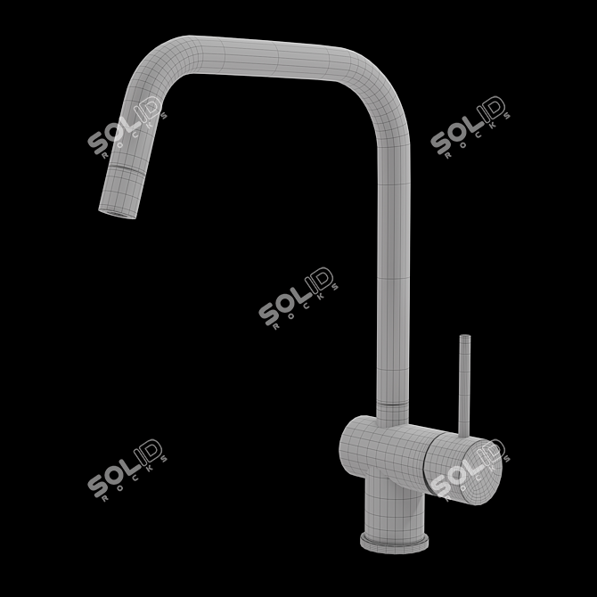 Gessi OXYGENE Kitchen Faucet 3D model image 3