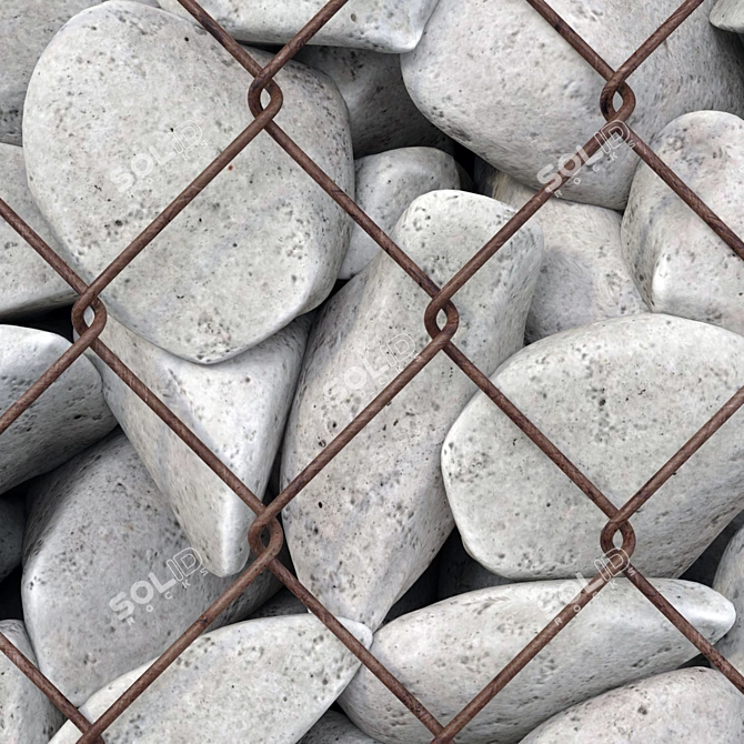 Rockstone Gabion Cage Set 3D model image 5