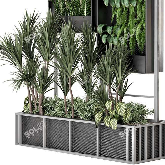 Indoor Garden Bush & Tree Set 3D model image 3