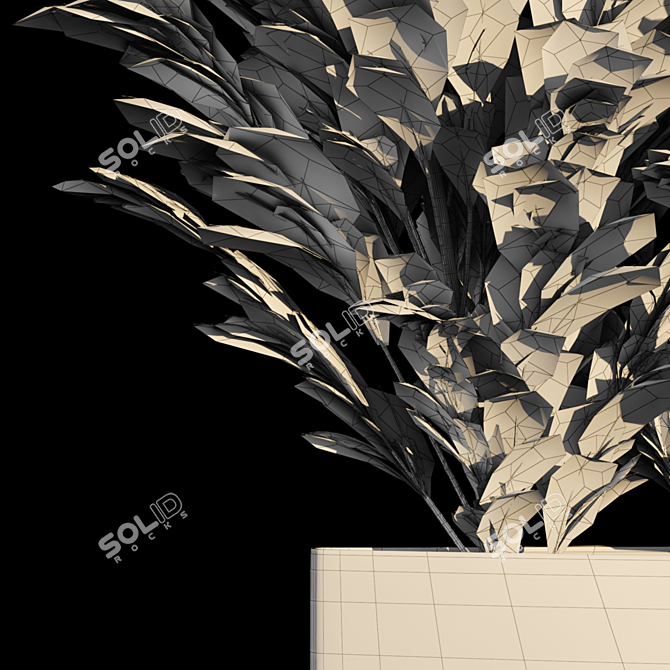 Deluxe Pampas Grass Bouquet 3D model image 4