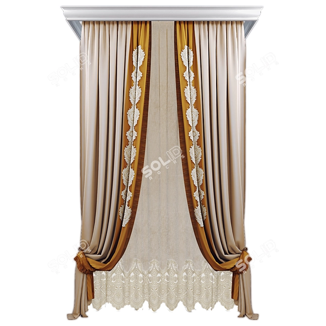 Poly/Vert Curtain Set 3D model image 1