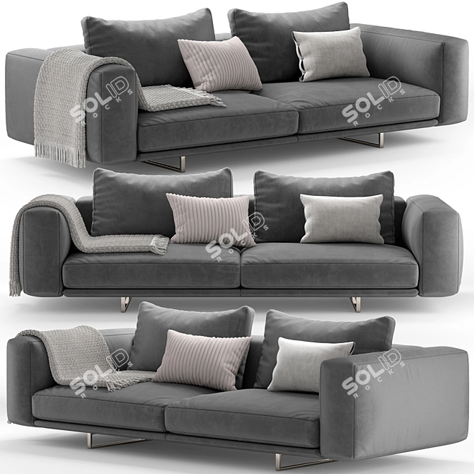 Albedo M2 Modern Sofa 3D model image 3