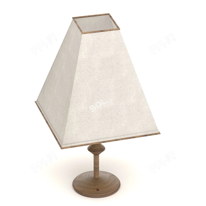 Sleek and Modern Bedside Lamp 3D model image 1