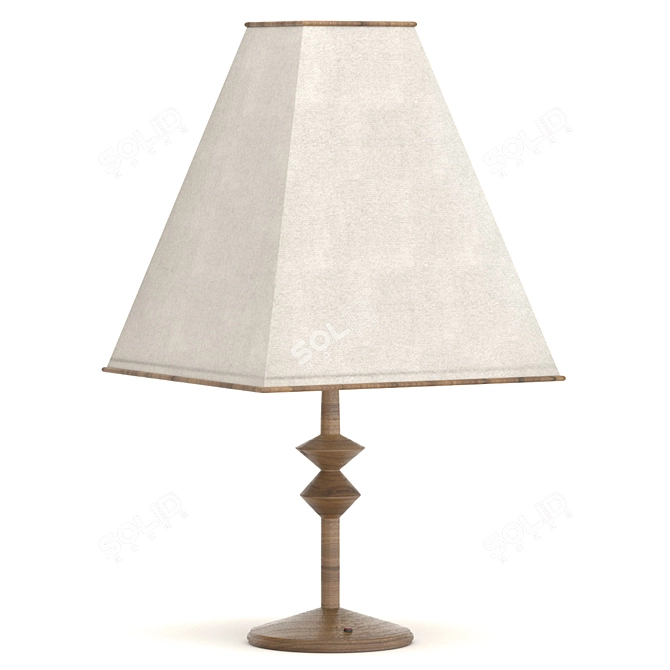 Sleek and Modern Bedside Lamp 3D model image 3