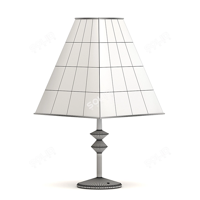 Sleek and Modern Bedside Lamp 3D model image 4