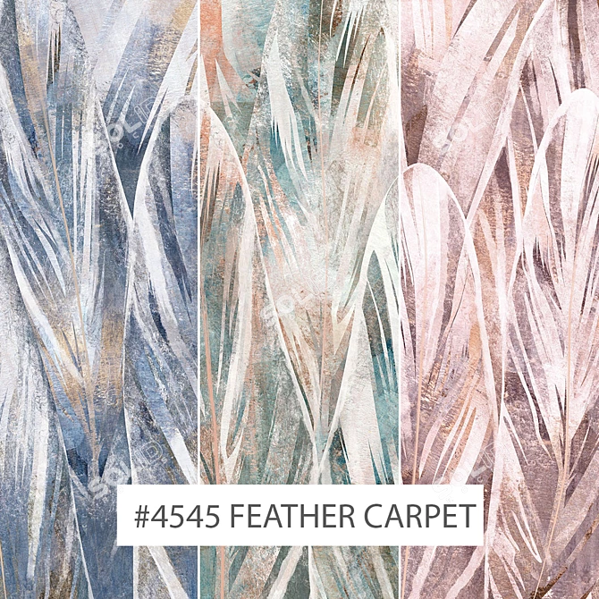 Feather Carpet | Eco-Mural Wallpapers 3D model image 1