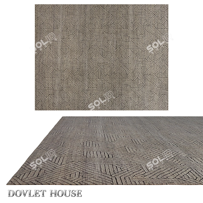 Luxury Silk Wool Carpet by DOVLET HOUSE 3D model image 1