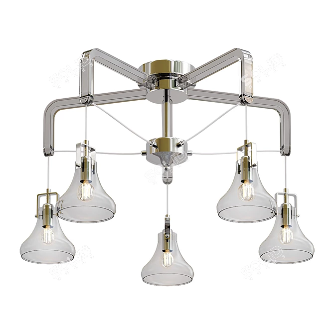 Lussole LGO Mohave GRLSP: Modern Ceiling Chandelier 3D model image 1