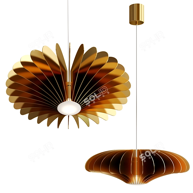 BLUME M: Modern Pendant Light by PURALUCE 3D model image 1