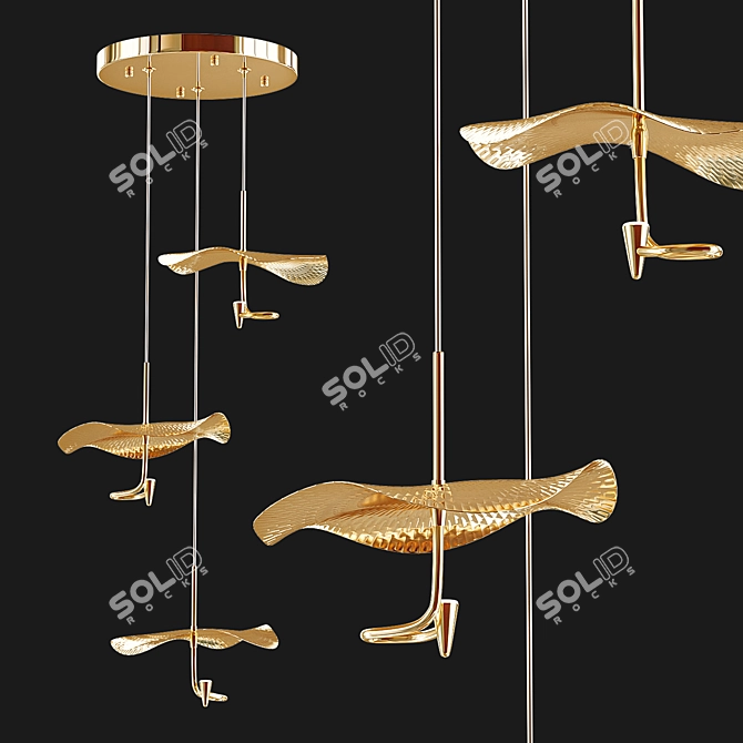 Alda Pendant Chandelier - Stylish and Elegant 3D model image 2