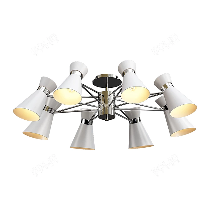 Laconica 8: Modern Ceiling Chandelier 3D model image 1