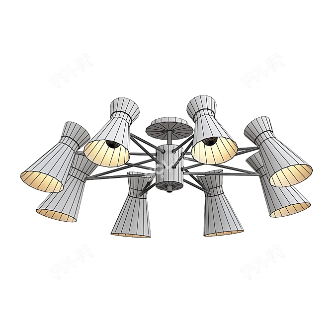 Laconica 8: Modern Ceiling Chandelier 3D model image 2