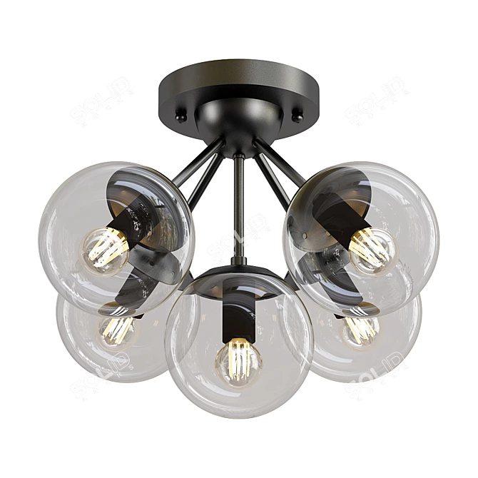 Elegant Art Lamp with V-Ray Render 3D model image 1