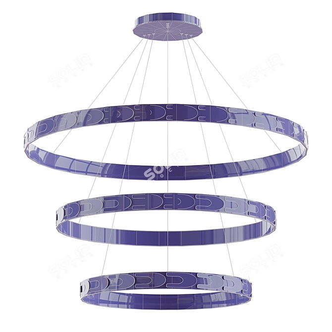 Maoris 3 Ring Chandelier 3D model image 2