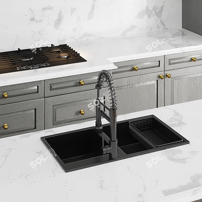 Timeless Kitchen Set: Classic Design 3D model image 4