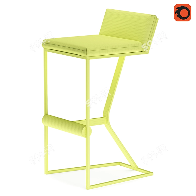 Modern Elegance: Faye OKHA Bar Stool 3D model image 4