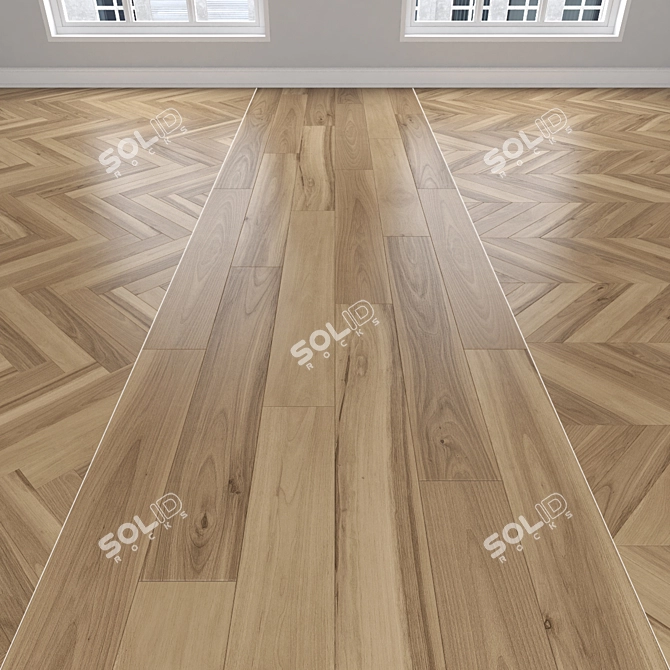 Title: Oak Parquet Collection 3D model image 1