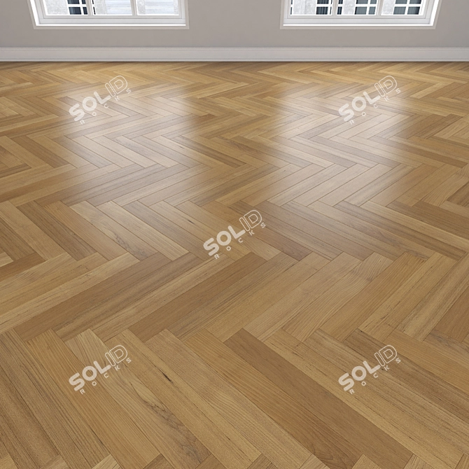 Oak Parquet - Linear, Chevron & Herringbone Designs 3D model image 3