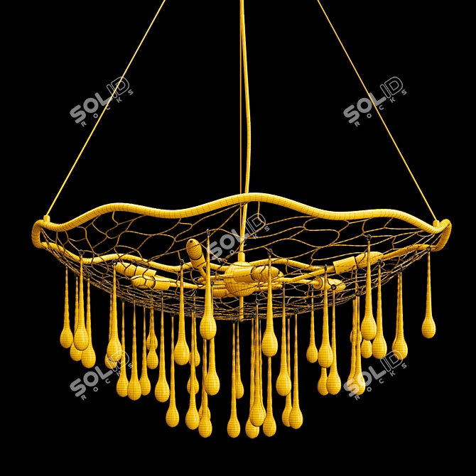 Elegant Hinkley Laguna Chandelier 3D model image 3