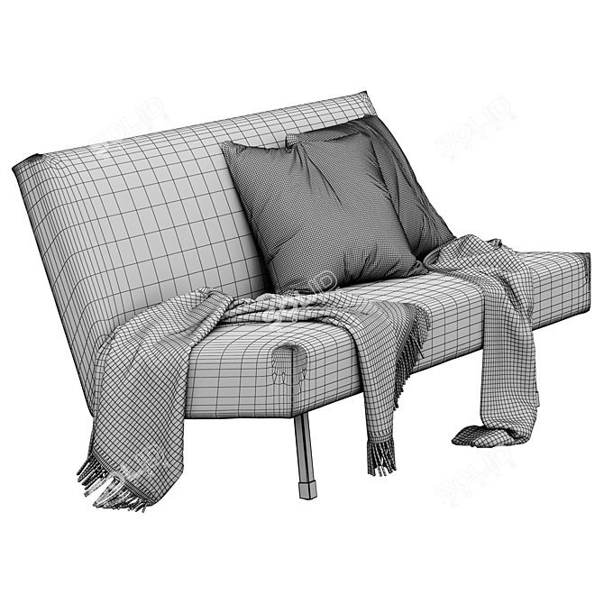 Sleek Dutch Sofa 3D model image 5