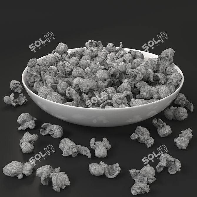Delicious Junk Food Party Bundle 3D model image 7