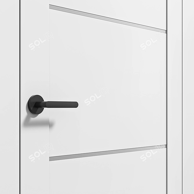 Modern and Sleek Volhovec QUADRO Doors 3D model image 2