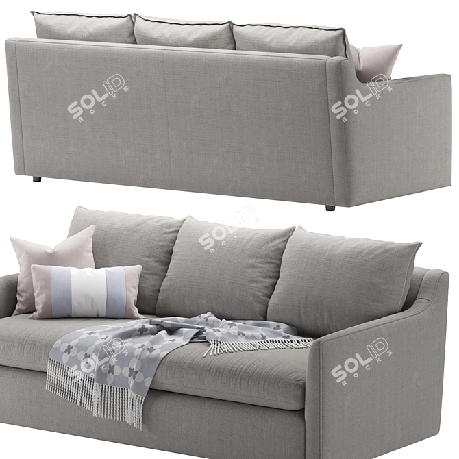 Easton Sofa: Chic and Comfortable 3D model image 4