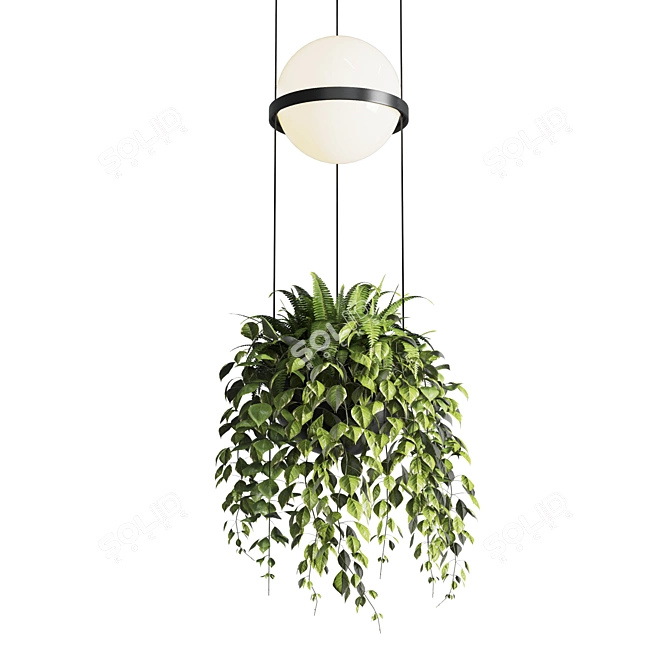 VIBIA Palma Pendant: Stylish Plant Light 3D model image 3