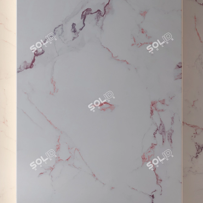 Seamless Light Marble Material 3D model image 4