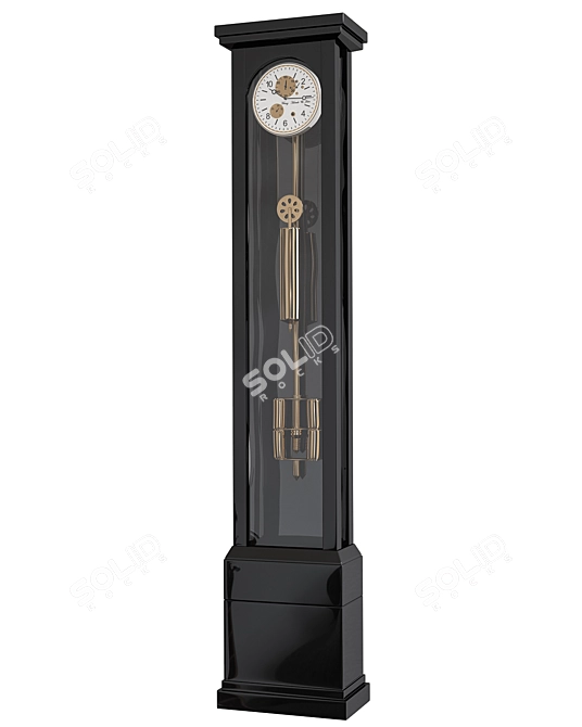 Elegant Hermle 01212 Floor Clock 3D model image 1